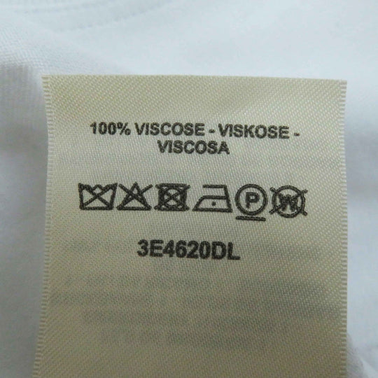 HERMES tops 3E4620DL Main: 100% cotton, Part: 100% polyester white Women 38 Used Authentic
