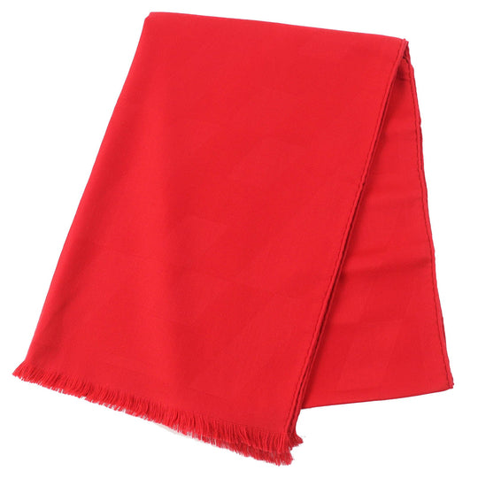 HERMES shawl 262223S Main: 85% cashmere, Main: 15% silk Red Etol Bias H Women Used Authentic