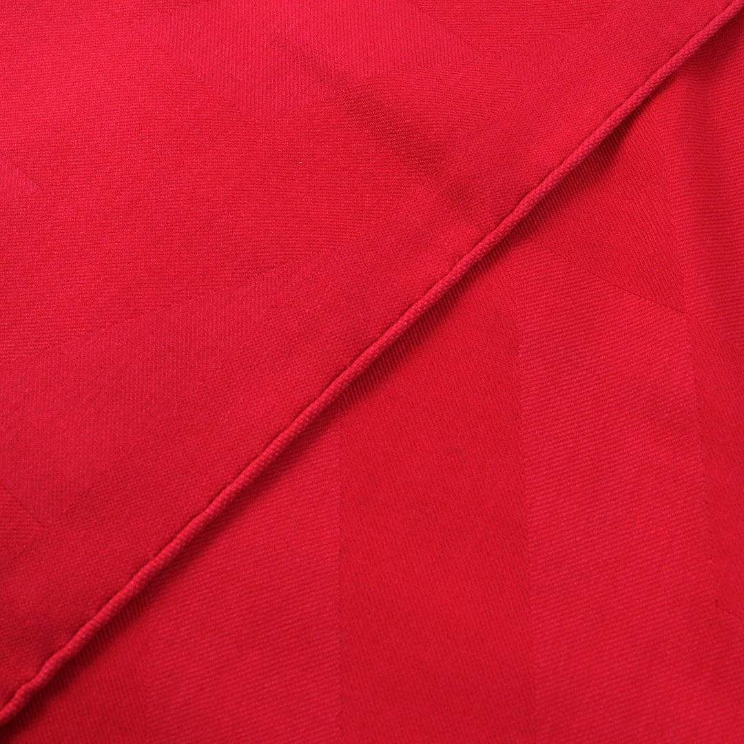HERMES shawl 262223S Main: 85% cashmere, Main: 15% silk Red Etol Bias H Women Used Authentic