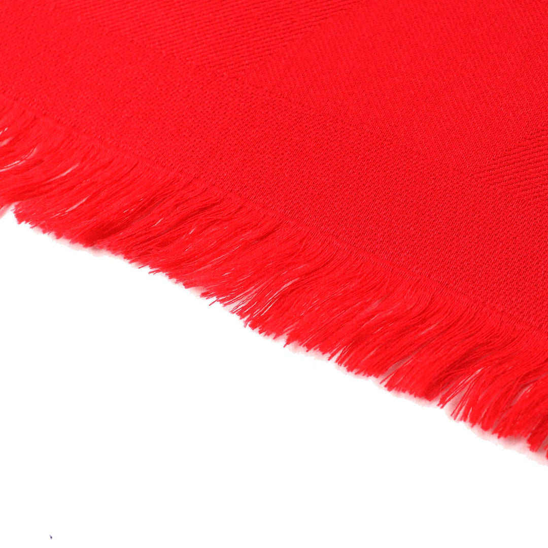 HERMES shawl 262223S Main: 85% cashmere, Main: 15% silk Red Etol Bias H Women Used Authentic