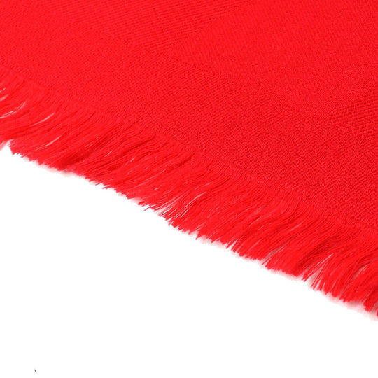 HERMES shawl 262223S Main: 85% cashmere, Main: 15% silk Red Etol Bias H Women Used Authentic