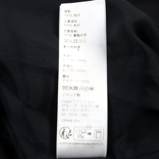 CELINE Jacket 2V80M851C Main: 100% rayon, Lining: 100% acetate Black yellow Western Teddy Jacket mens 44 Used Authentic
