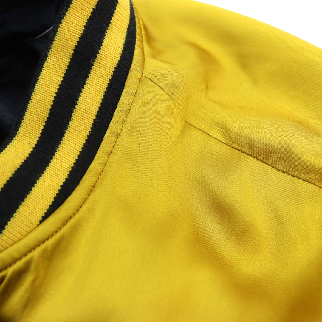 CELINE Jacket 2V80M851C Main: 100% rayon, Lining: 100% acetate Black yellow Western Teddy Jacket mens 44 Used Authentic