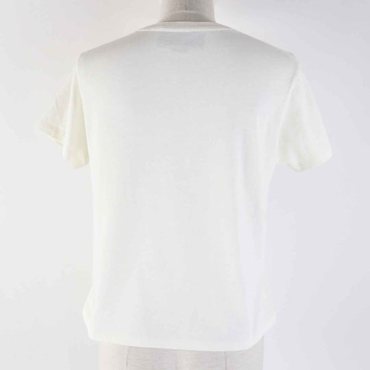 GUCCI Short sleeve T-shirt 644674 Outer material: 100% cotton Ivory black Women XS Used Authentic