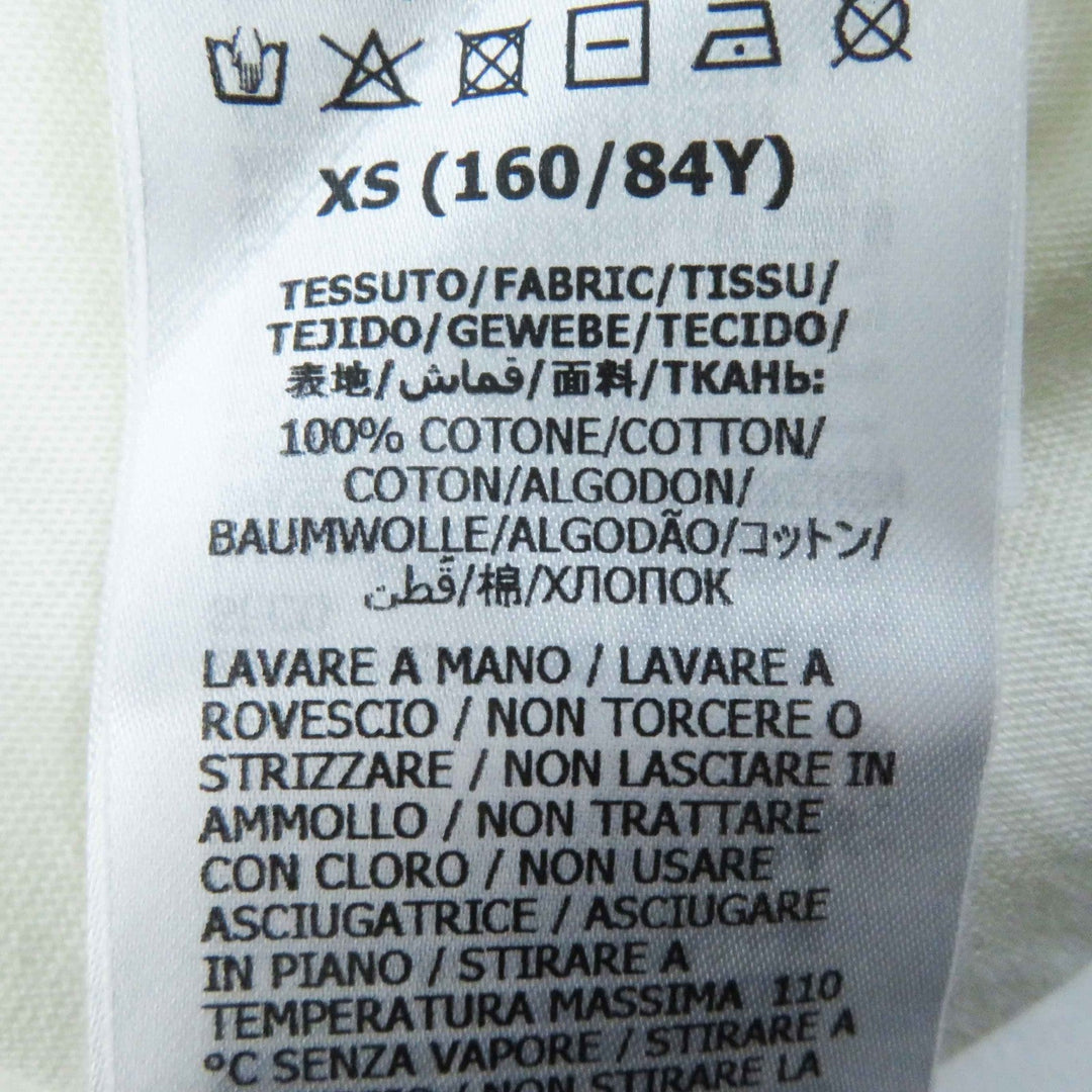 GUCCI Short sleeve T-shirt 644674 Outer material: 100% cotton Ivory black Women XS Used Authentic