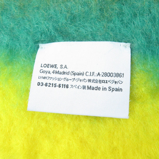 LOEWE Scarf Main: 50% mohair, Main: 48% wool, Main: 2% nutria Multi striped scarf Women Used Authentic