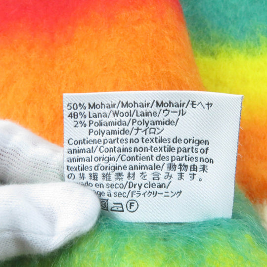 LOEWE Scarf Main: 50% mohair, Main: 48% wool, Main: 2% nutria Multi striped scarf Women Used Authentic