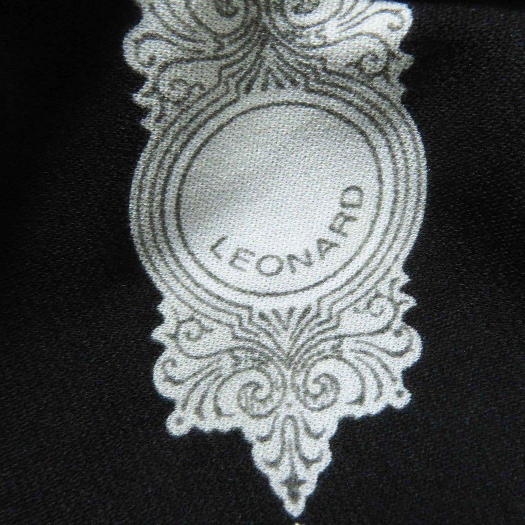 LEONARD FASHION tops 0159201 Main: 65% acetate, Main: 35% polyester Black White Women 38 Used Authentic
