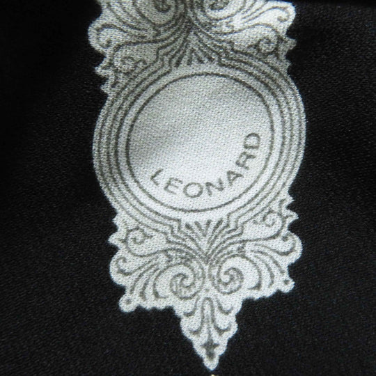 LEONARD FASHION tops 0159201 Main: 65% acetate, Main: 35% polyester Black White Women 38 Used Authentic