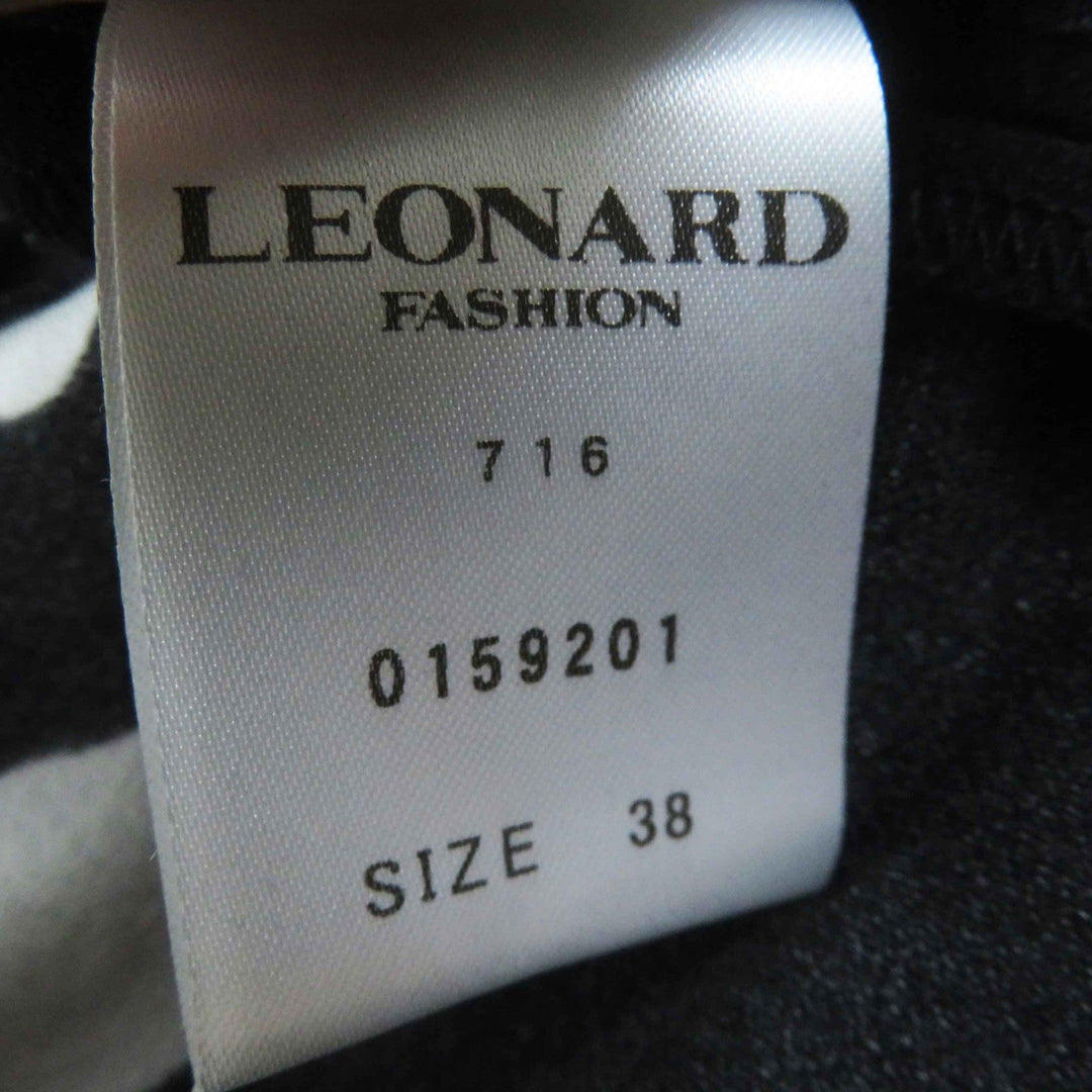 LEONARD FASHION tops 0159201 Main: 65% acetate, Main: 35% polyester Black White Women 38 Used Authentic