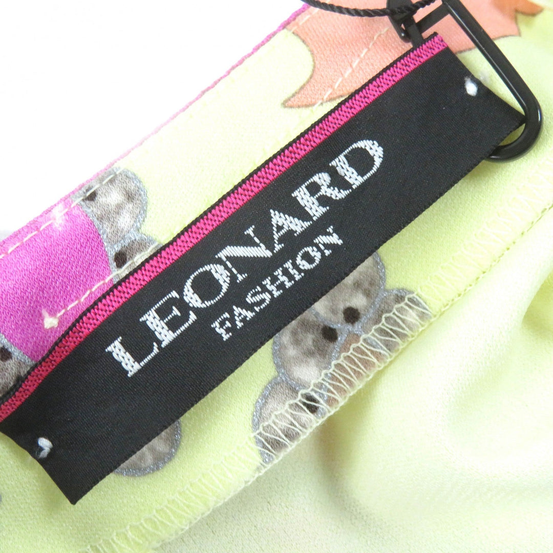 LEONARD FASHION tops Main: 65% acetate, Main: 35% polyester Yellow multicolor Women 38 Used Authentic