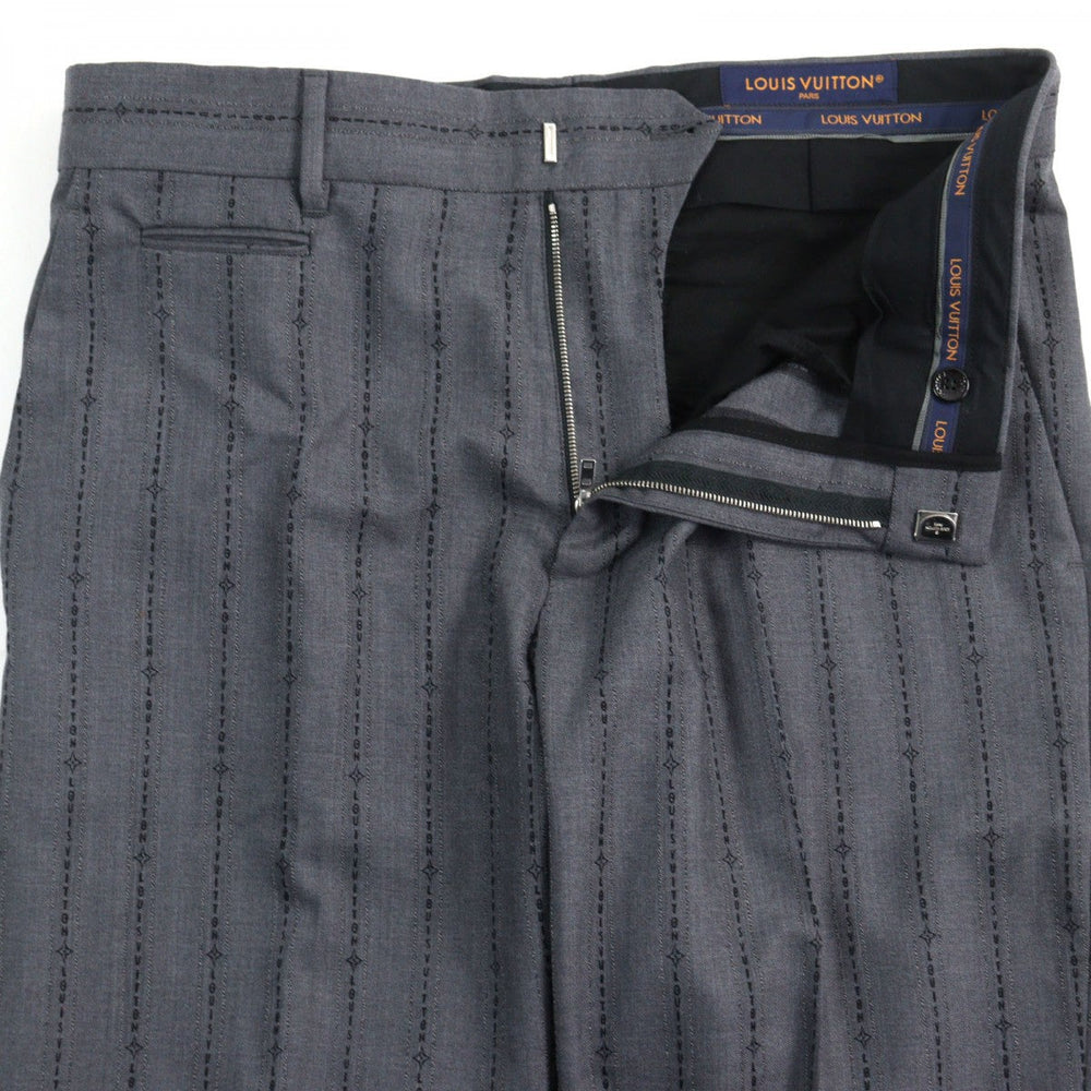 LOUIS VUITTON Pants HQFP9W Outer: 86% wool, Outer: 14% cotton, Lining: 100% cotton Gray type mens 48 Used Authentic