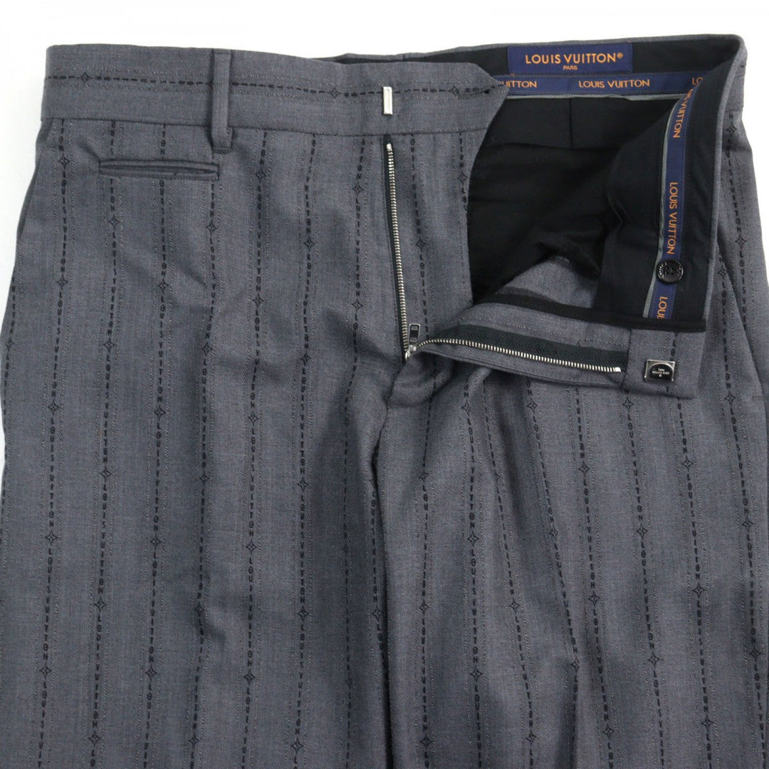 LOUIS VUITTON Pants HQFP9W Outer: 86% wool, Outer: 14% cotton, Lining: 100% cotton Gray type mens 48 Used Authentic