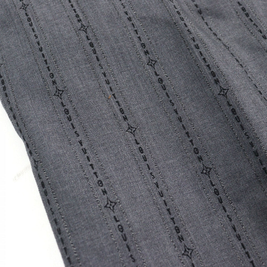 LOUIS VUITTON Pants HQFP9W Outer: 86% wool, Outer: 14% cotton, Lining: 100% cotton Gray type mens 48 Used Authentic