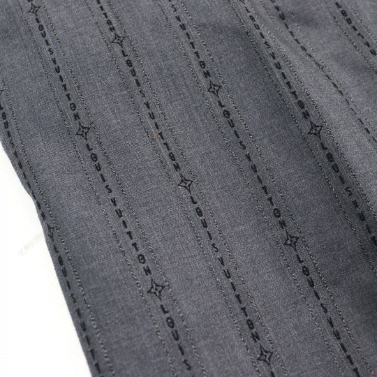 LOUIS VUITTON Pants HQFP9W Outer: 86% wool, Outer: 14% cotton, Lining: 100% cotton Gray type mens 48 Used Authentic