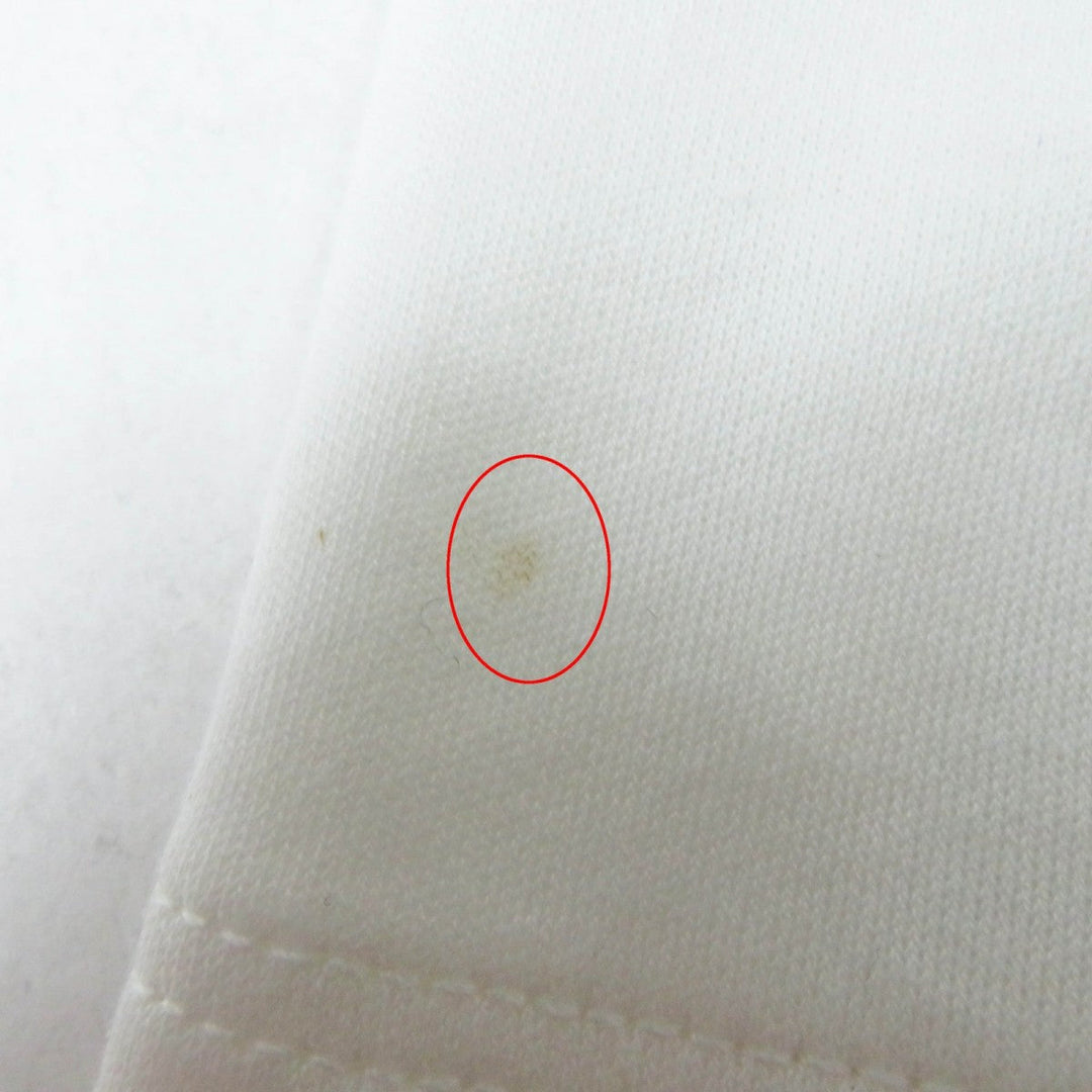LOUIS VUITTON Short sleeve T-shirt FEBB93 Main: 100% cotton, Part: 100% polyester White mulch Women XS Used Authentic