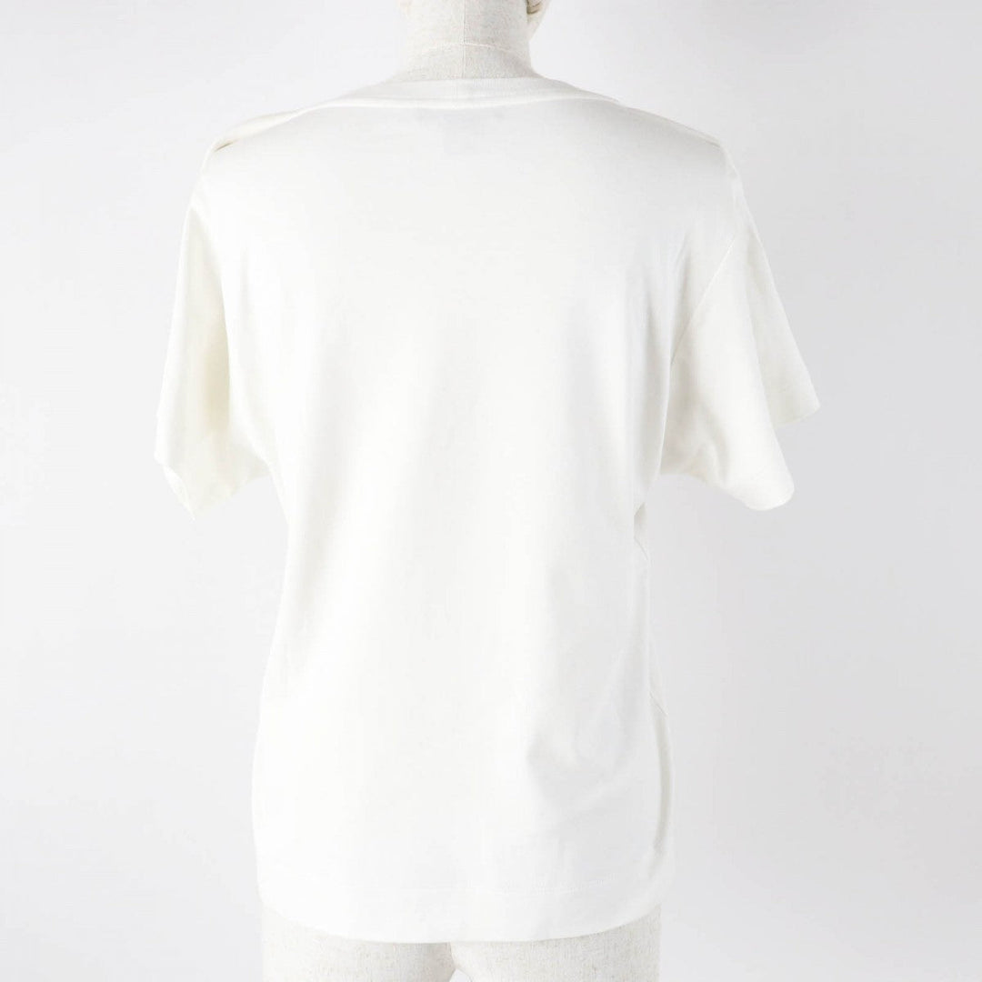 LOUIS VUITTON Short sleeve T-shirt FEBB93 Main: 100% cotton, Part: 100% polyester White mulch Women XS Used Authentic