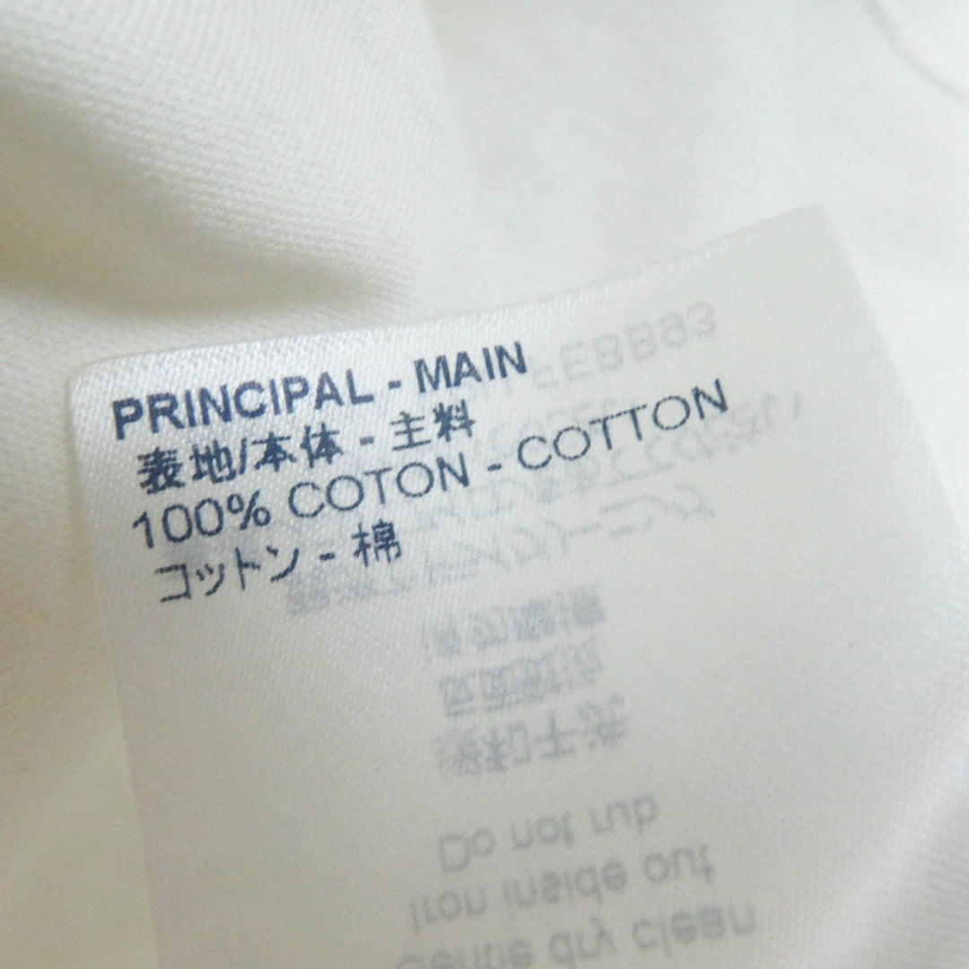 LOUIS VUITTON Short sleeve T-shirt FEBB93 Main: 100% cotton, Part: 100% polyester White mulch Women XS Used Authentic