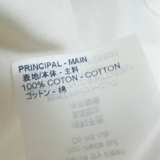 LOUIS VUITTON Short sleeve T-shirt FEBB93 Main: 100% cotton, Part: 100% polyester White mulch Women XS Used Authentic