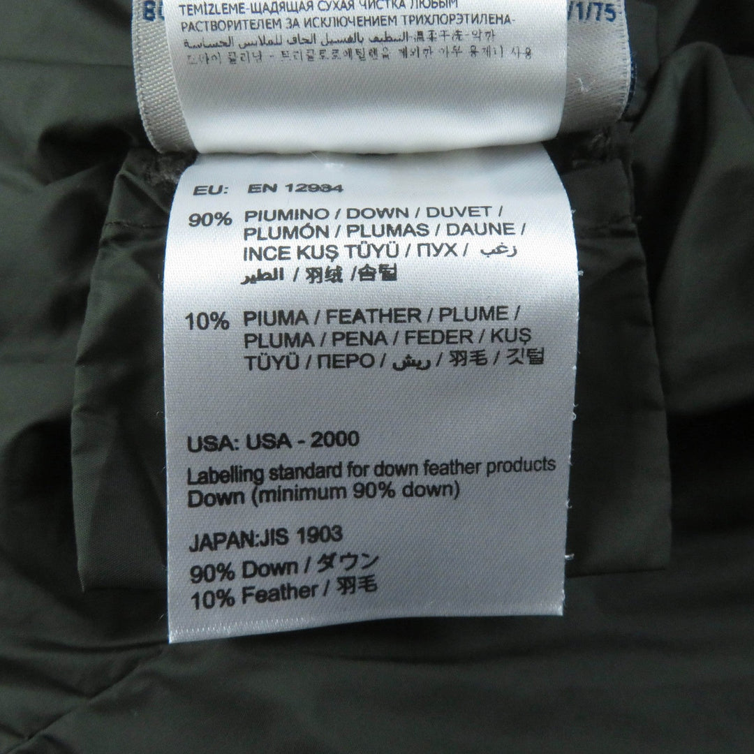 MONCLER Down jacket Main: 100% polyamide (nylon), Filling: 90% down, Filling: 10% feather khaki FLAMME Women ‚O Used Authentic