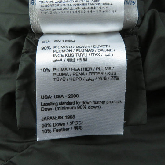 MONCLER Down jacket Main: 100% polyamide (nylon), Filling: 90% down, Filling: 10% feather khaki FLAMME Women ‚O Used Authentic