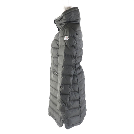 MONCLER Down jacket Main: 100% polyamide (nylon), Filling: 90% down, Filling: 10% feather khaki FLAMME Women ‚O Used Authentic