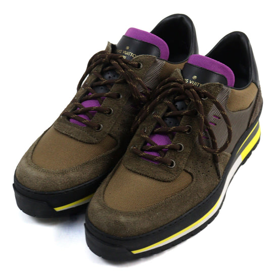LOUIS VUITTON sneakers Main: suede leather, part: Brown type mens 6 Used Authentic