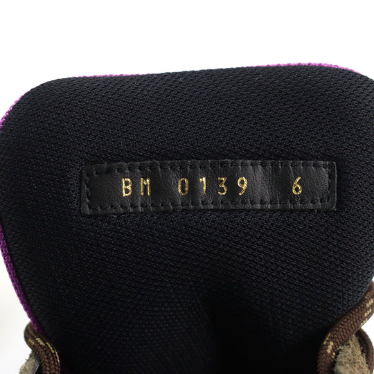 LOUIS VUITTON sneakers Main: suede leather, part: Brown type mens 6 Used Authentic