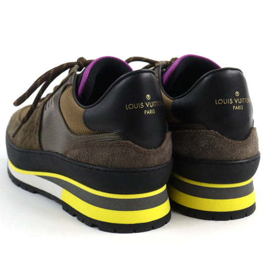 LOUIS VUITTON sneakers Main: suede leather, part: Brown type mens 6 Used Authentic
