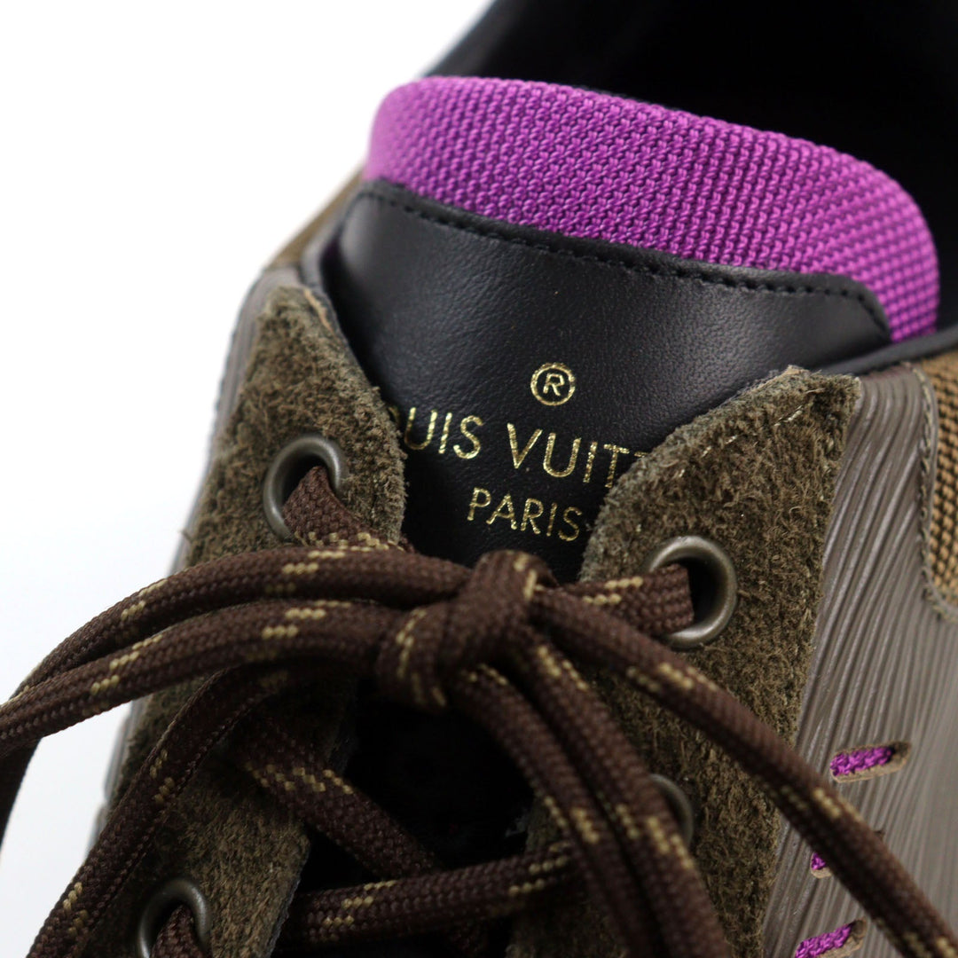 LOUIS VUITTON sneakers Main: suede leather, part: Brown type mens 6 Used Authentic
