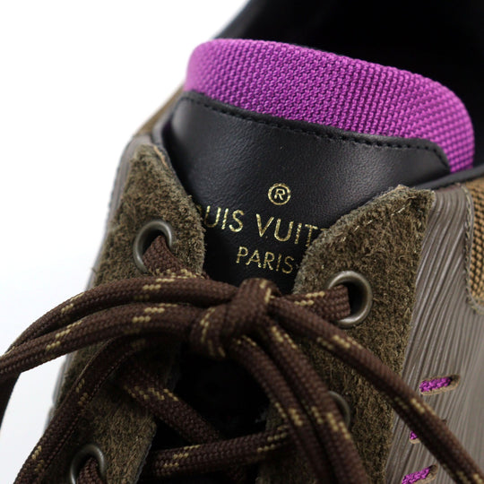 LOUIS VUITTON sneakers Main: suede leather, part: Brown type mens 6 Used Authentic