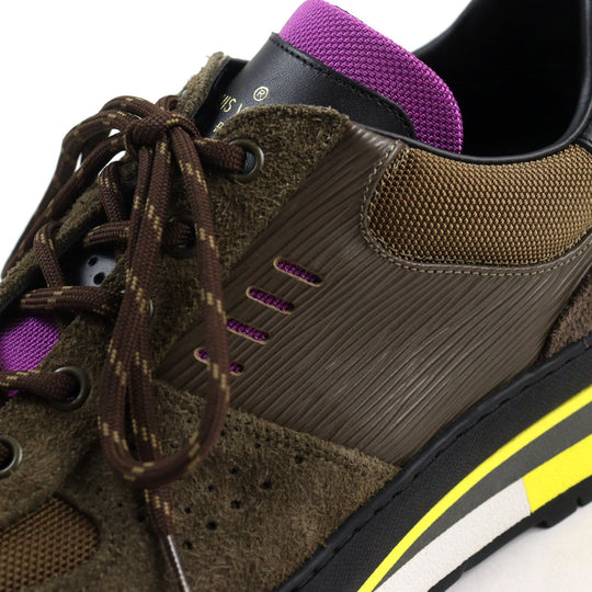 LOUIS VUITTON sneakers Main: suede leather, part: Brown type mens 6 Used Authentic