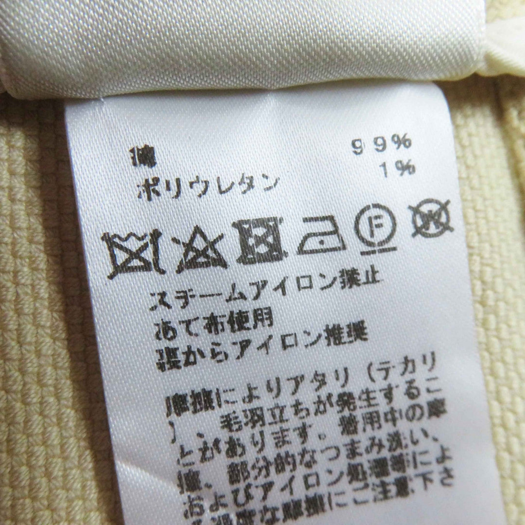 HERMES skirt Main: 99% cotton, Main: 1% polyurethane beige Women 38 Used Authentic