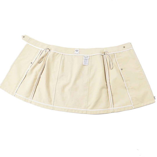 HERMES skirt Main: 99% cotton, Main: 1% polyurethane beige Women 38 Used Authentic