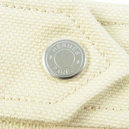 HERMES skirt Main: 99% cotton, Main: 1% polyurethane beige Women 38 Used Authentic