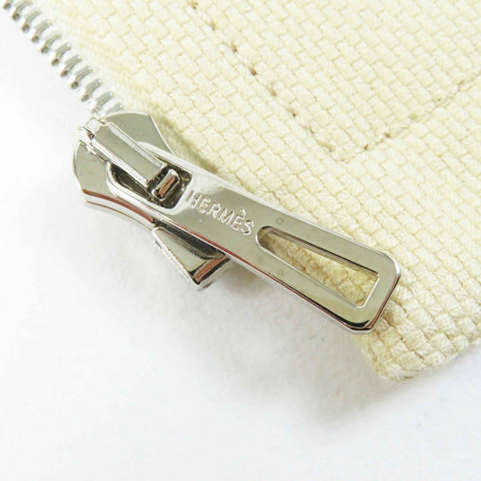 HERMES skirt Main: 99% cotton, Main: 1% polyurethane beige Women 38 Used Authentic