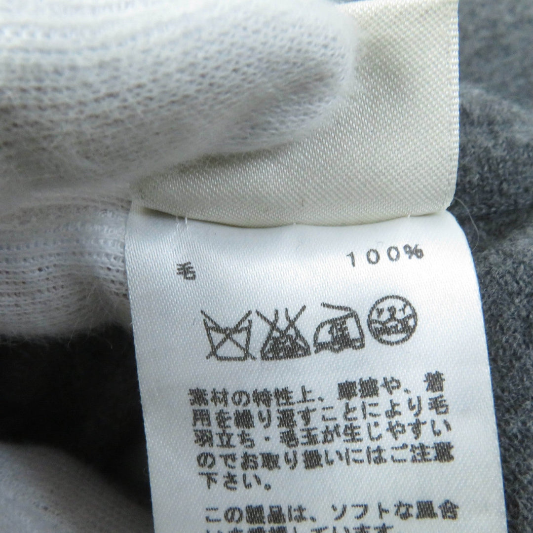 HERMES one piece Main: 100% wool gray Women 36 Used Authentic