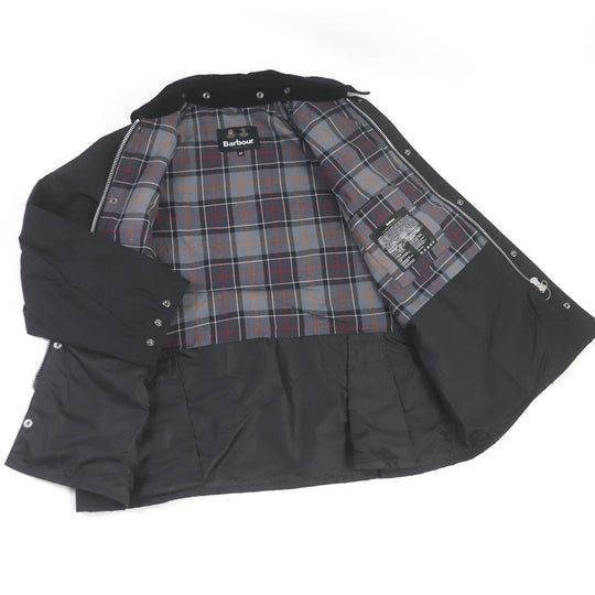 Barbour Coverall 232MWX1679 cotton black OS WAX BEDALE mens 42 Used Authentic