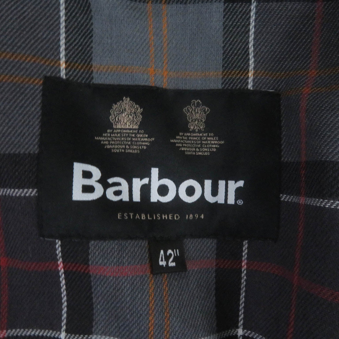 Barbour Coverall 232MWX1679 cotton black OS WAX BEDALE mens 42 Used Authentic