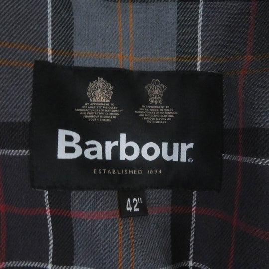 Barbour Coverall 232MWX1679 cotton black OS WAX BEDALE mens 42 Used Authentic