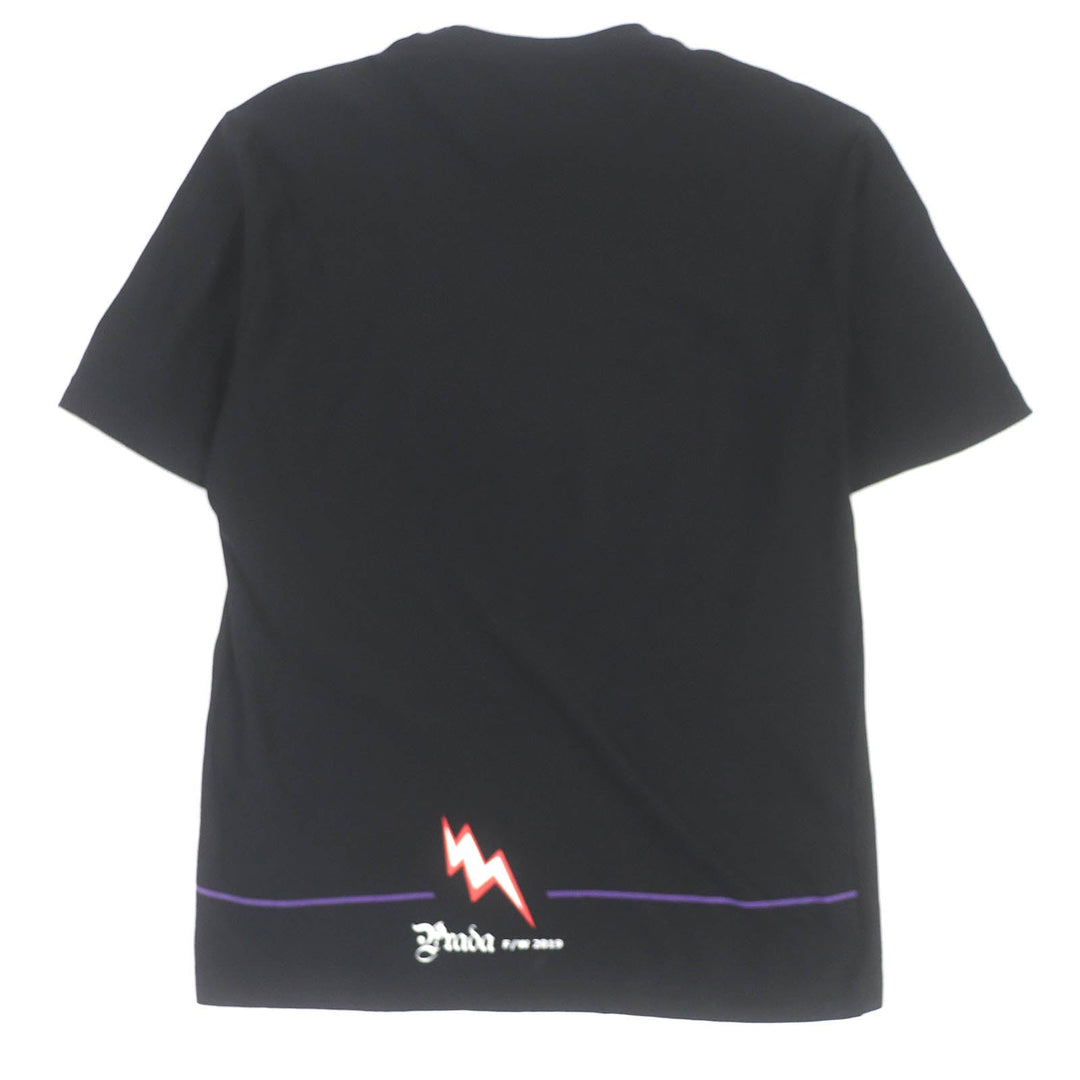 PRADA Short sleeve T-shirt UJN317 Main: 100% cotton black mens S Used Authentic