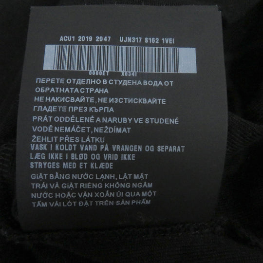 PRADA Short sleeve T-shirt UJN317 Main: 100% cotton black mens S Used Authentic