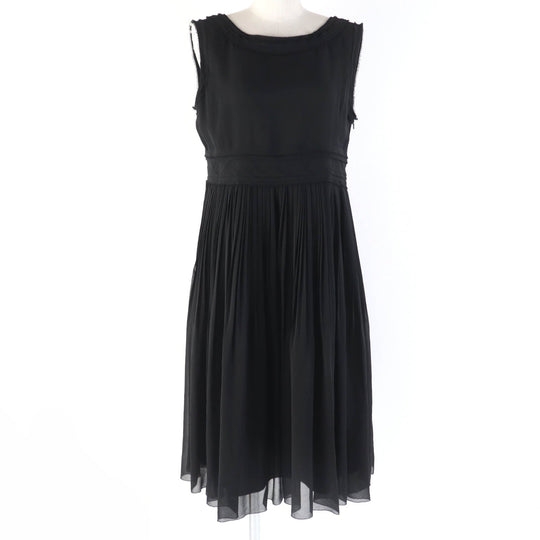 FOXEY one piece 37822 Main: 100% silk, Lining: 100% silk black Women 40 Used Authentic