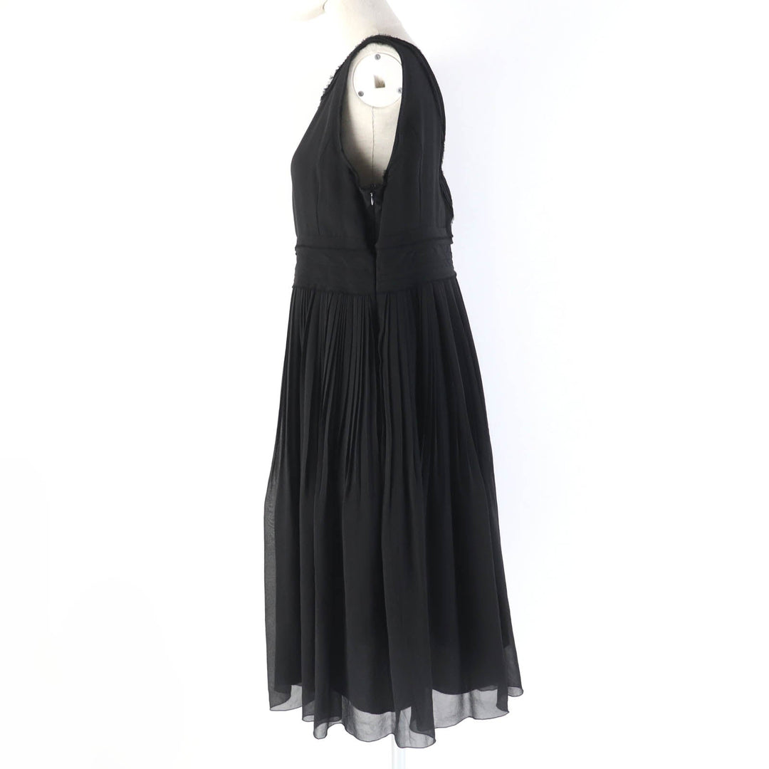 FOXEY one piece 37822 Main: 100% silk, Lining: 100% silk black Women 40 Used Authentic