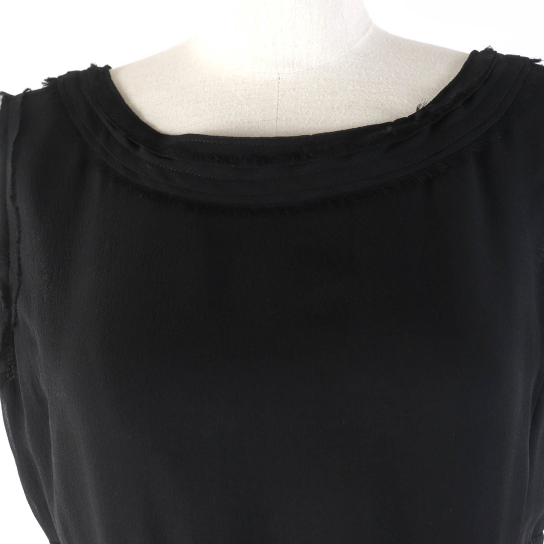 FOXEY one piece 37822 Main: 100% silk, Lining: 100% silk black Women 40 Used Authentic