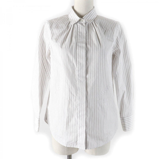 LOUIS VUITTON Long sleeve shirt Main: 100% cotton Light brown type Women 36 Used Authentic