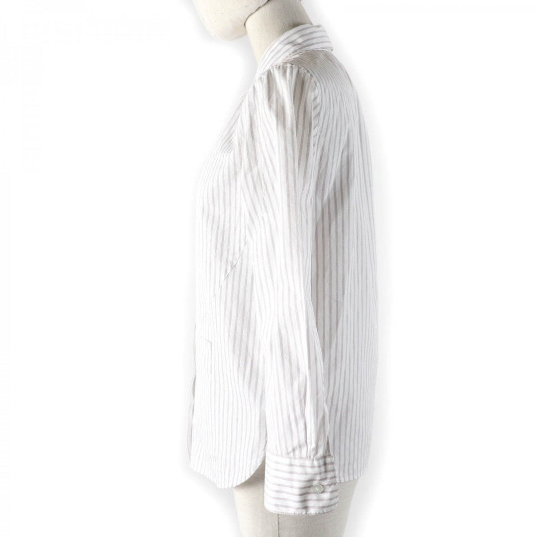 LOUIS VUITTON Long sleeve shirt Main: 100% cotton Light brown type Women 36 Used Authentic