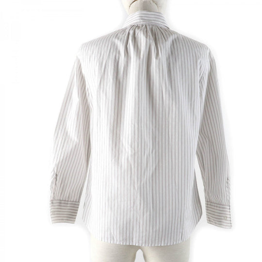 LOUIS VUITTON Long sleeve shirt Main: 100% cotton Light brown type Women 36 Used Authentic