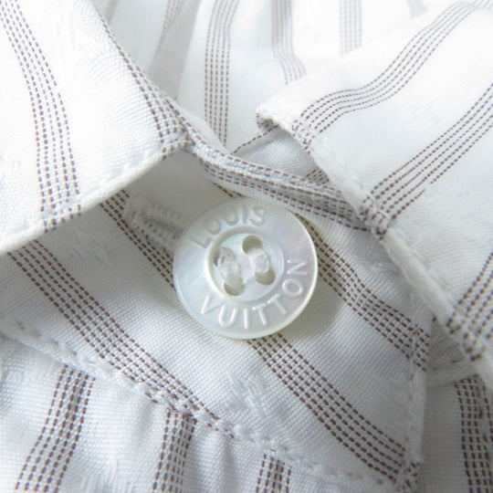 LOUIS VUITTON Long sleeve shirt Main: 100% cotton Light brown type Women 36 Used Authentic