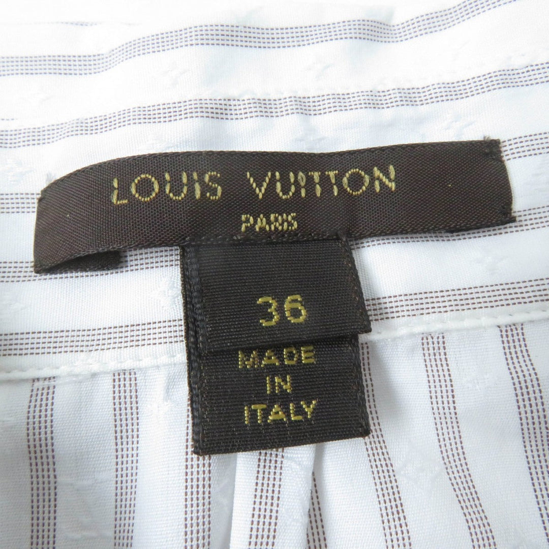 LOUIS VUITTON Long sleeve shirt Main: 100% cotton Light brown type Women 36 Used Authentic